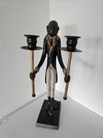 Antieke bronzen Maitland Smith butler aap kandelaar, Antiek en Kunst, Antiek | Kandelaars, Ophalen of Verzenden