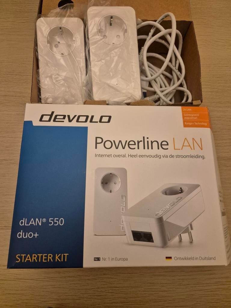 Devolo dLAN 550 duo+ Powerline Starter Kit, Ophalen of Verzenden, Nieuw, Develo