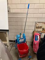 Profesionele mopwagen met nieuwe mop en toebehoren., Ophalen, Dweilemmer, -bak, of -wagen
