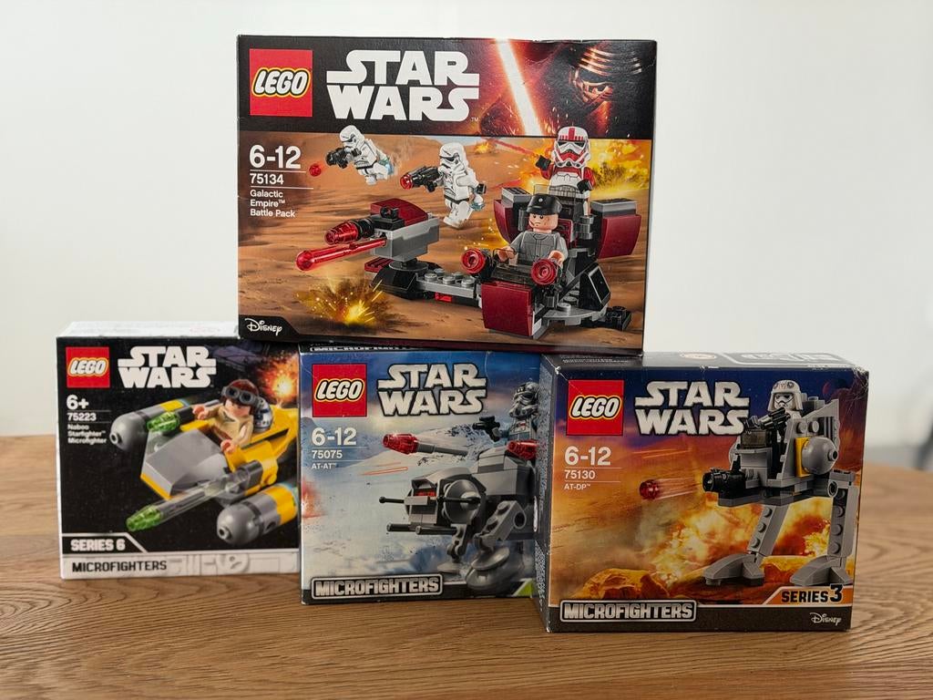 Vier LEGO Star Wars sets, Kinderen en Baby's, Speelgoed | Duplo en Lego, Ophalen of Verzenden, Gebruikt, Complete set, Lego