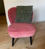 Sara Woood- Roze fluwelen fauteuil, Huis en Inrichting, Stoelen, Ophalen, Overige kleuren, Zo goed als nieuw, Eén