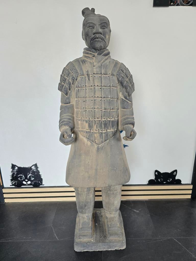 Terracotta Leger Beeld - 120cm hoog, Ophalen, Handgemaakt, Beeld, Azië