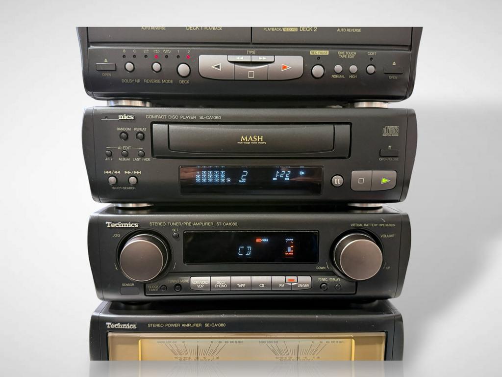 Technics Stereo set SE-CA1080/ST-CA1080 met afstandsbedienin, Audio, Tv en Foto, Stereo-sets, Technics, Gebruikt, Cassettedeck