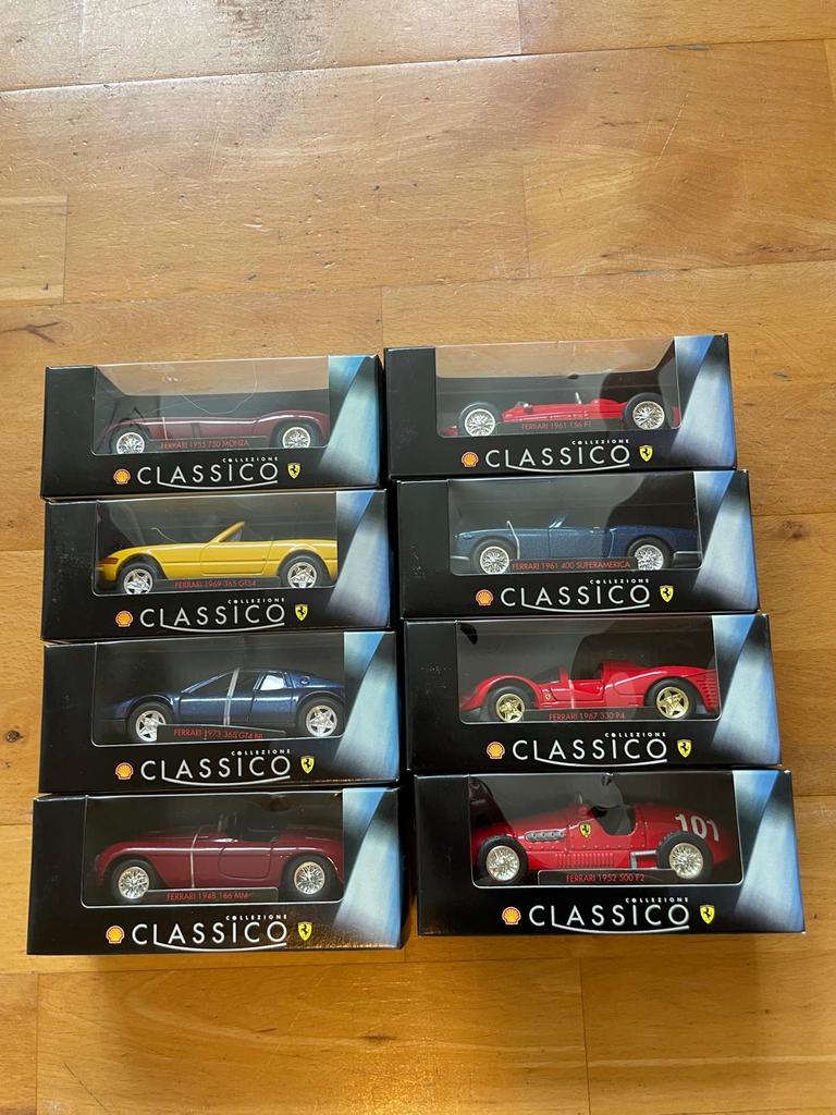 Complete set Classico Ferrari auto's nieuw in doos, 1:50 of kleiner, Auto, Nieuw, Ophalen