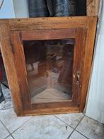 Hoek vitrinekastje. H 80cm B 72,5cm D 42 cm, Antiek en Kunst, Antiek | Meubels | Kasten, Ophalen