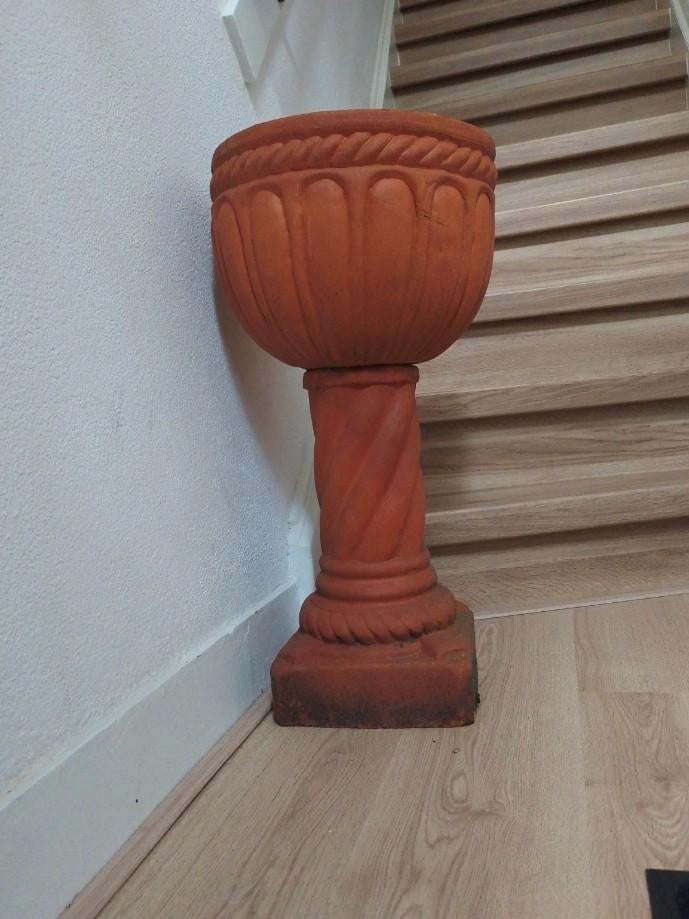 Decoratieve stenen pilaar + vaas – klassiek design, Tuin en Terras, Tuinvazen, Verzenden