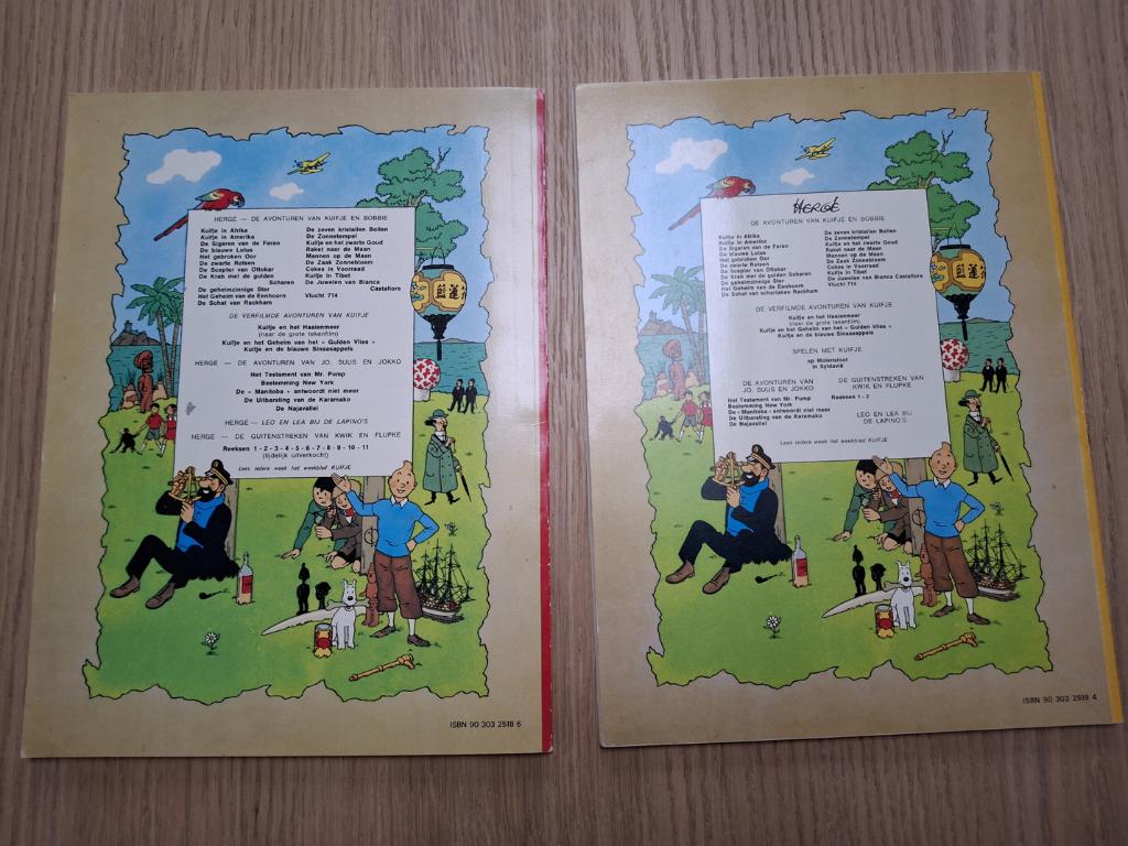 stripboek kuifje de zwarte rotsen 1973, Eén stripboek, Verzenden, Zo goed als nieuw