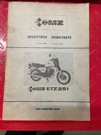 MZ  ETZ 251 onderdelen catalogus origineel igst, Motoren, Ophalen of Verzenden, Overige merken