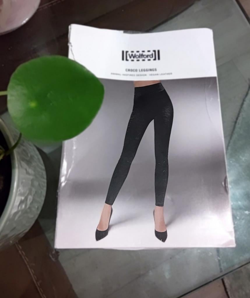 Wolford Croco Leggings 34/36, Legging, Zwart, Nieuw, Overige maten