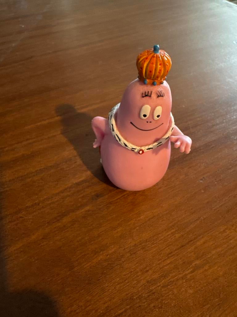 Plastoy Barbapapa Koning figuur, Kinderen en Baby's, Ophalen of Verzenden, Gebruikt
