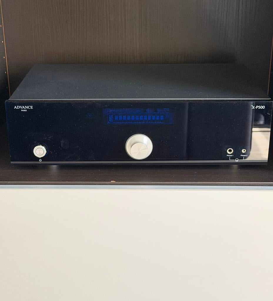 Advance Paris x-p500, Audio, Tv en Foto, Versterkers en Receivers, Ophalen of Verzenden, Zo goed als nieuw, 120 watt of meer, Overige merken