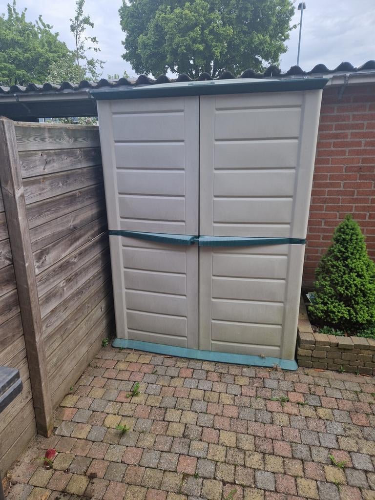 Grote gebruikte tuinkast - 144x200x77 cm, Tuin en Terras, Ophalen, Gebruikt, Kunststof, Overige typen