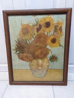 Schilderij 'Zonnebloemen' in stijl van Van Gogh, Antiek en Kunst, Kunst | Schilderijen | Klassiek, Ophalen of Verzenden