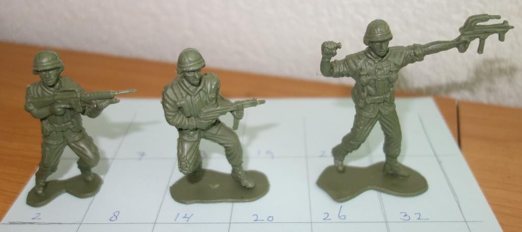 Vintage plastic soldaten jaren '70, Ophalen of Verzenden, Gebruikt