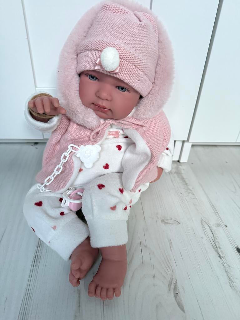 Llorens Levensechte Babypop - Zo Goed als Nieuw, Ophalen of Verzenden, Zo goed als nieuw, Babypop