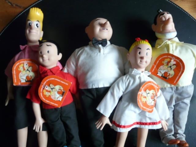 Suske en Wiske Poppen 5x stuks 1994, Verzamelen, Ophalen of Verzenden, Suske en Wiske, Zo goed als nieuw, Beeldje of Figuurtje