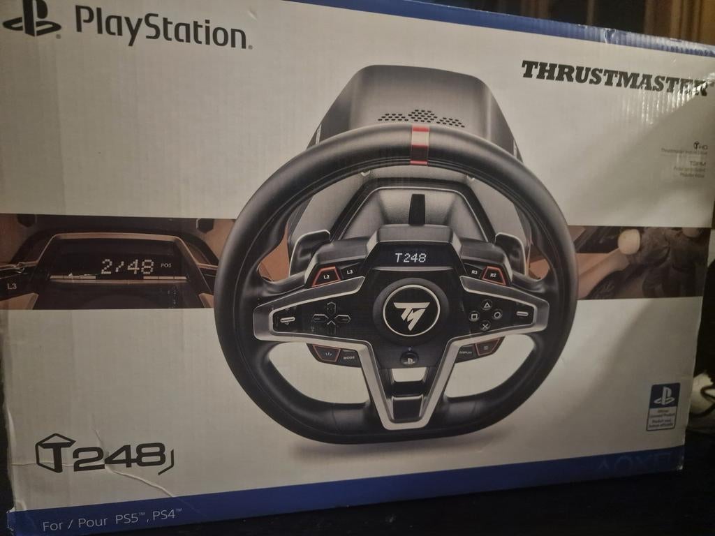Thrustmaster T248 race stuur COMPLEET, Spelcomputers en Games, Spelcomputers | Sony PlayStation Consoles | Accessoires, Ophalen of Verzenden
