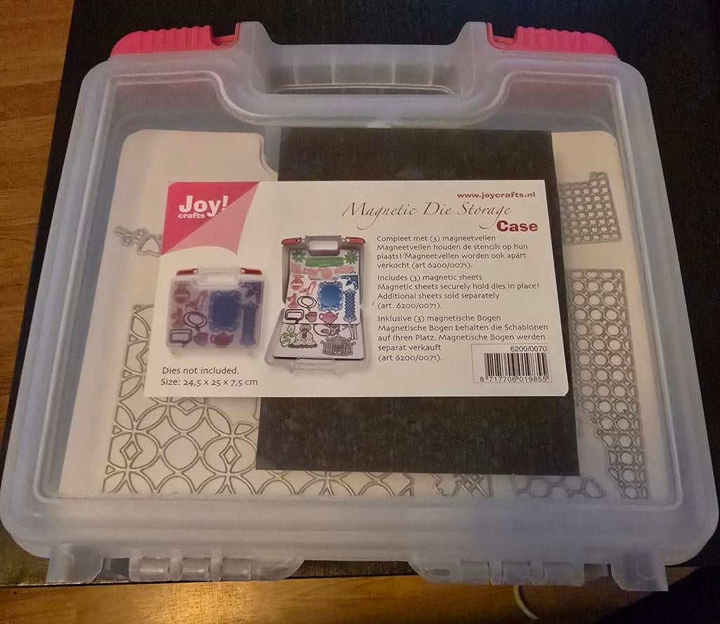 17 Magnetische Vellen met Snijmallen - Joy! Crafts Case, Geschikt voor snijden, Gebruikt, Zilver, Gereedschap of Toebehoren