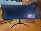 LG Curved Ultrawide Monitor -  34 inch 160hz, Computers en Software, Monitoren, Gebruikt, VA, Hoofdtelefoonaansluiting, 1 tot 2 ms