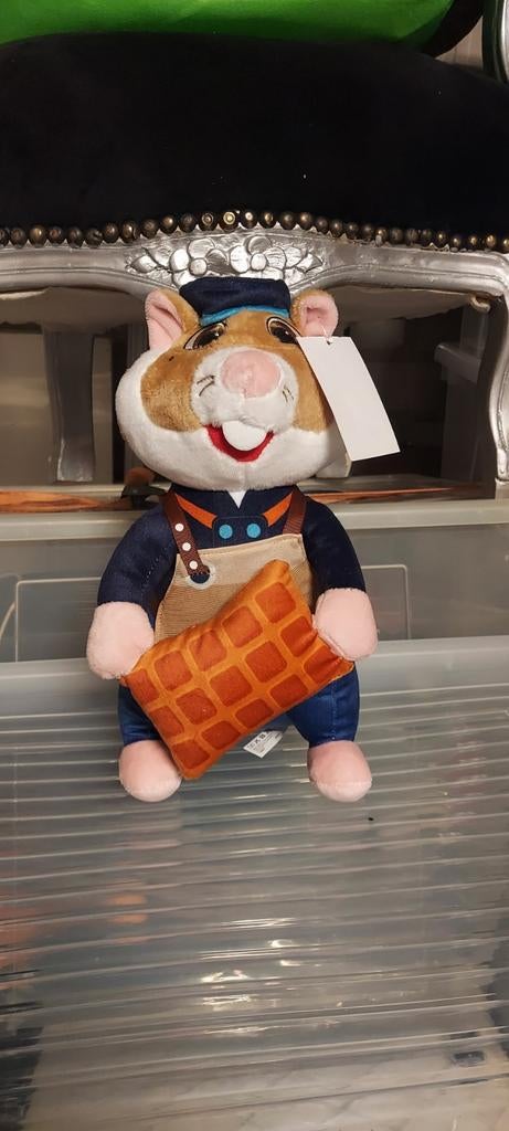 Albert Heijn Hamster knuffel met wafel - Nieuwstaat, Ophalen of Verzenden, Zo goed als nieuw, Overige typen
