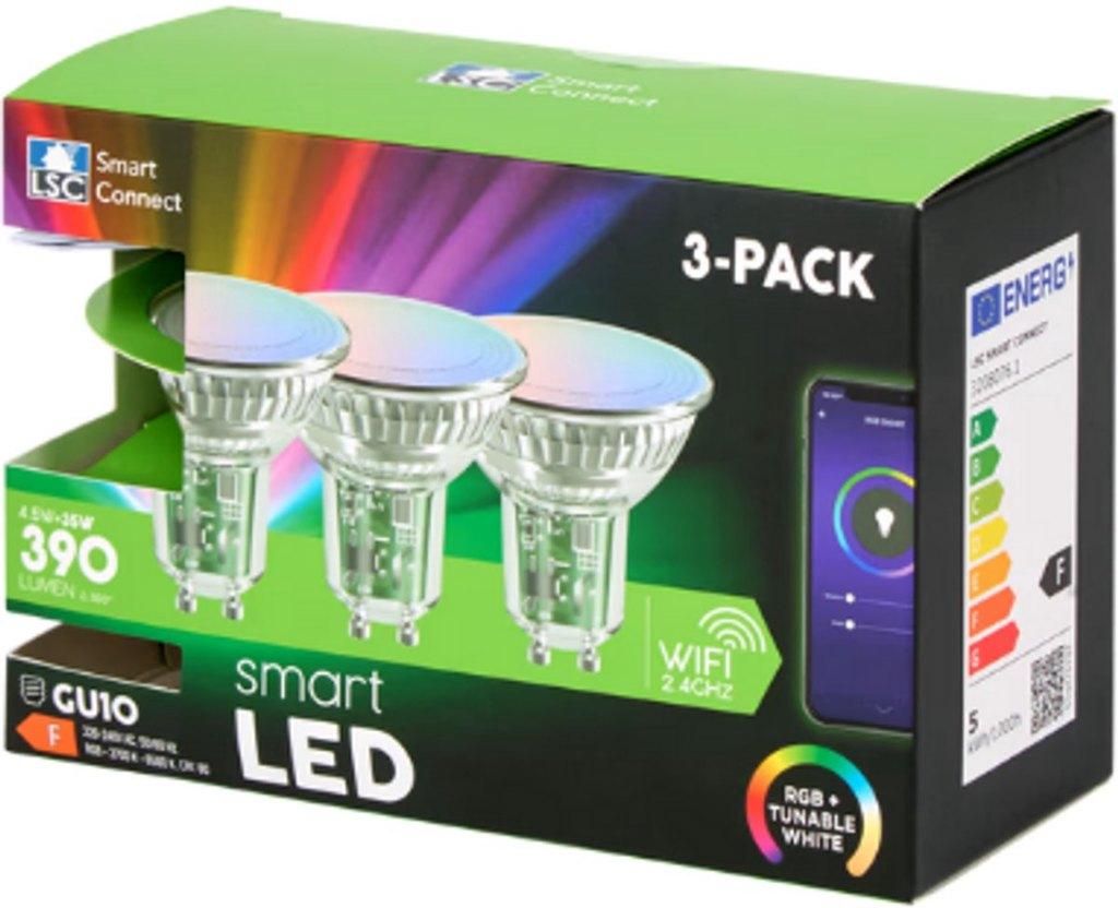 LSC Smart Connect slimme spots 3 stuks 4,5 35 watt 390 lumen, Huis en Inrichting, Lampen | Losse lampen, Ophalen, Led-lamp, Minder dan 30 watt