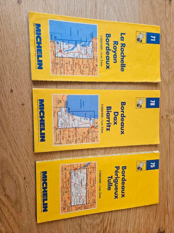 Michelin Kaarten Frankrijk, Boeken, Atlassen en Landkaarten, Gelezen, Landkaart, Frankrijk, 1800 tot 2000, Ophalen of Verzenden