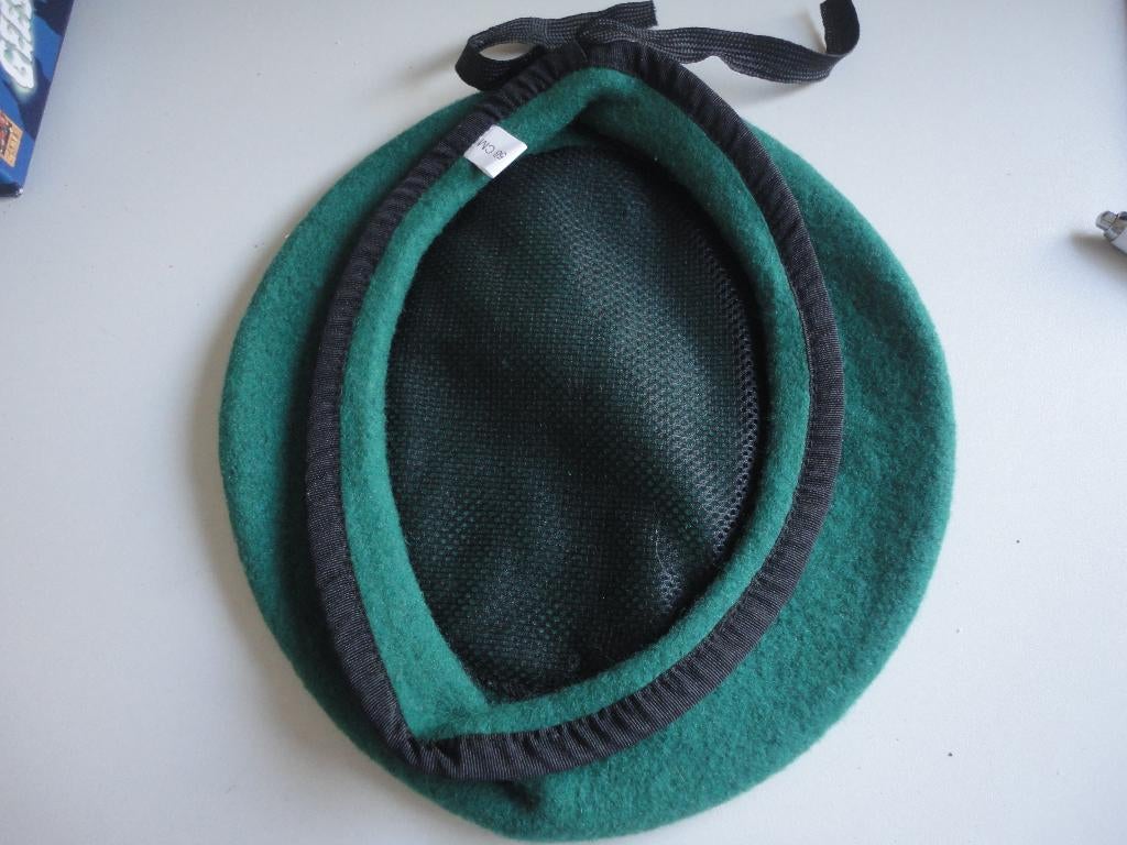 groene baret commando maat 58, Ophalen of Verzenden, Landmacht, Nederland, Helm of Baret