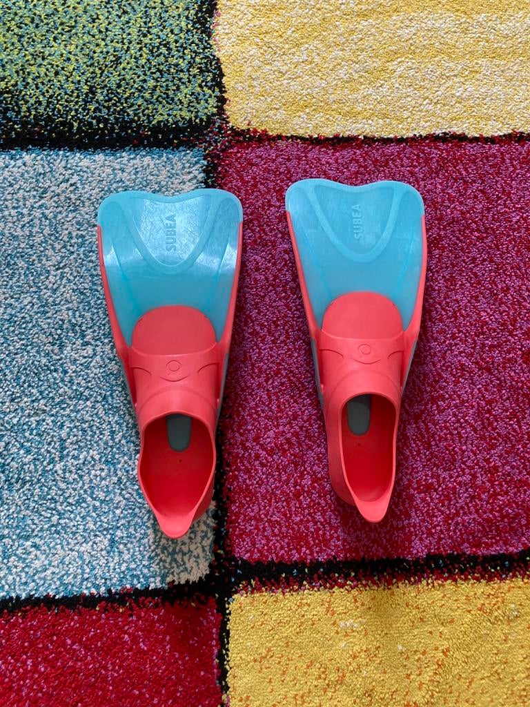 Snorkel vinnen/ zwemvliezen maat 34/35, Ophalen of Verzenden, Gebruikt, Snorkelvinnen