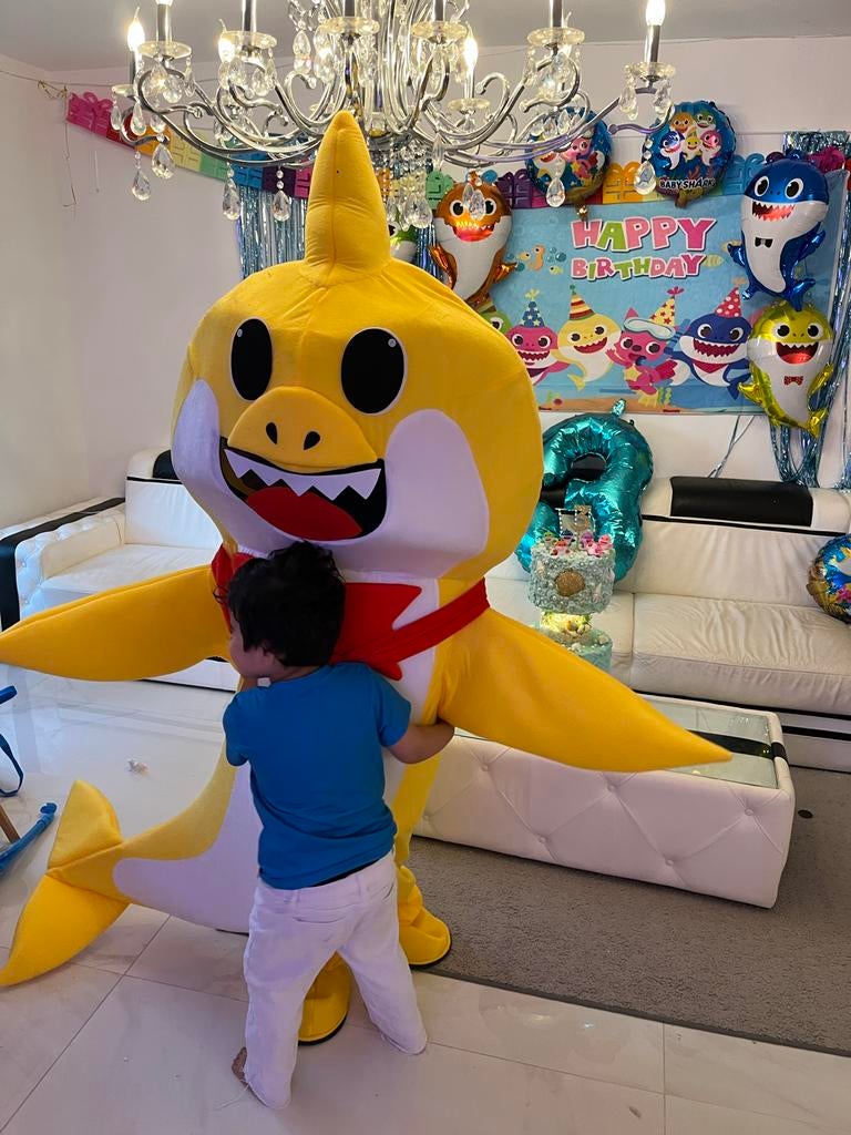 Baby Shark Mascotte Kostuum - Perfect voor Feestjes!, Ophalen, Zo goed als nieuw, Verjaardag