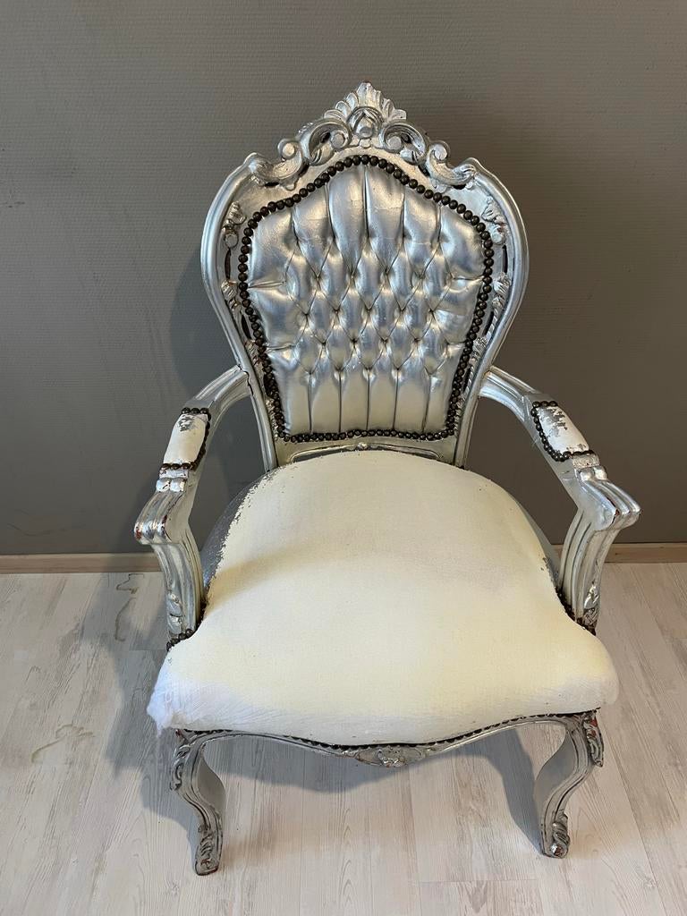 Barok stoel opknapper - Zilverkleurig, Ophalen