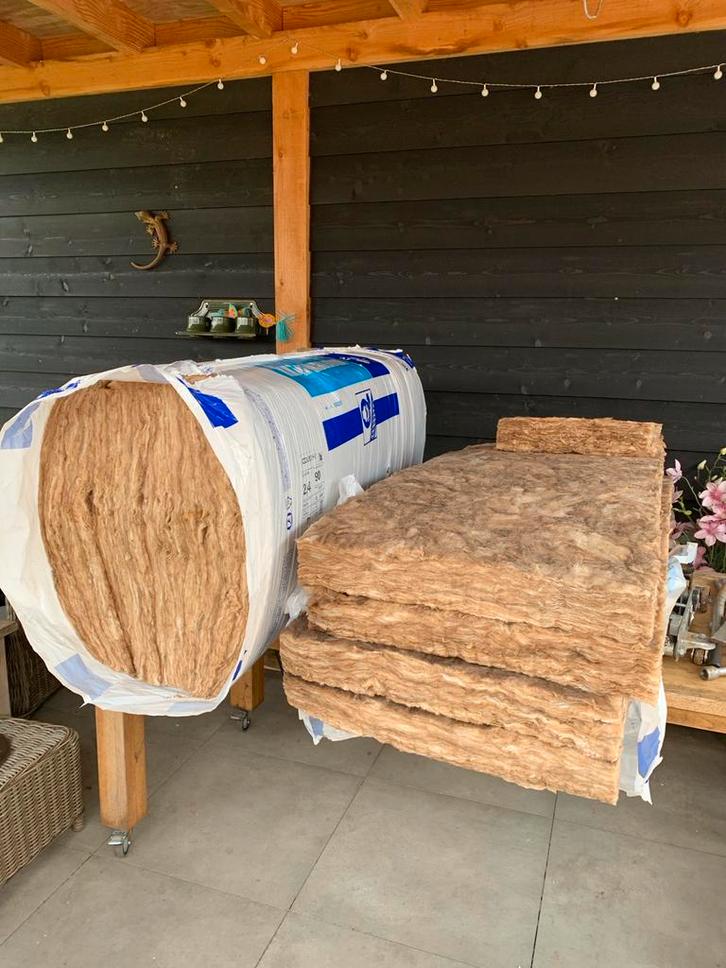 Glaswol isolatieplaten en rol - 90mm dik, Doe-het-zelf en Verbouw, Isolatie en Afdichting, Gebruikt, Vloerisolatie, Glaswol, 8 tot 12 cm
