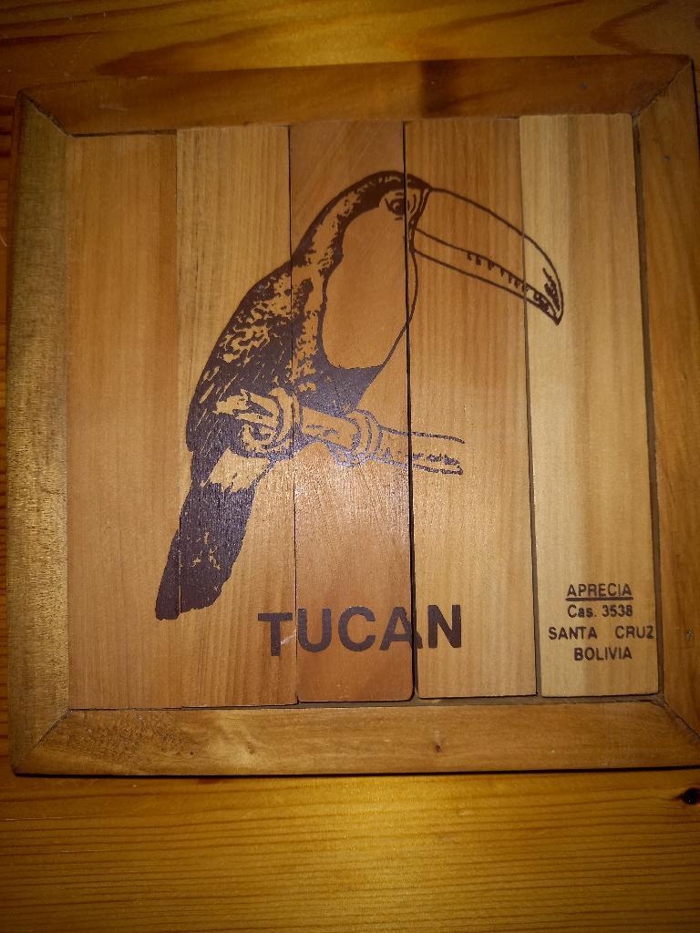 onderzetter,  hout, Ophalen of Verzenden, Glas of Kopje