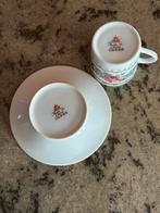 Vintage Liling Peony Demitasse Espressokop en Schotelset, Ophalen of Verzenden
