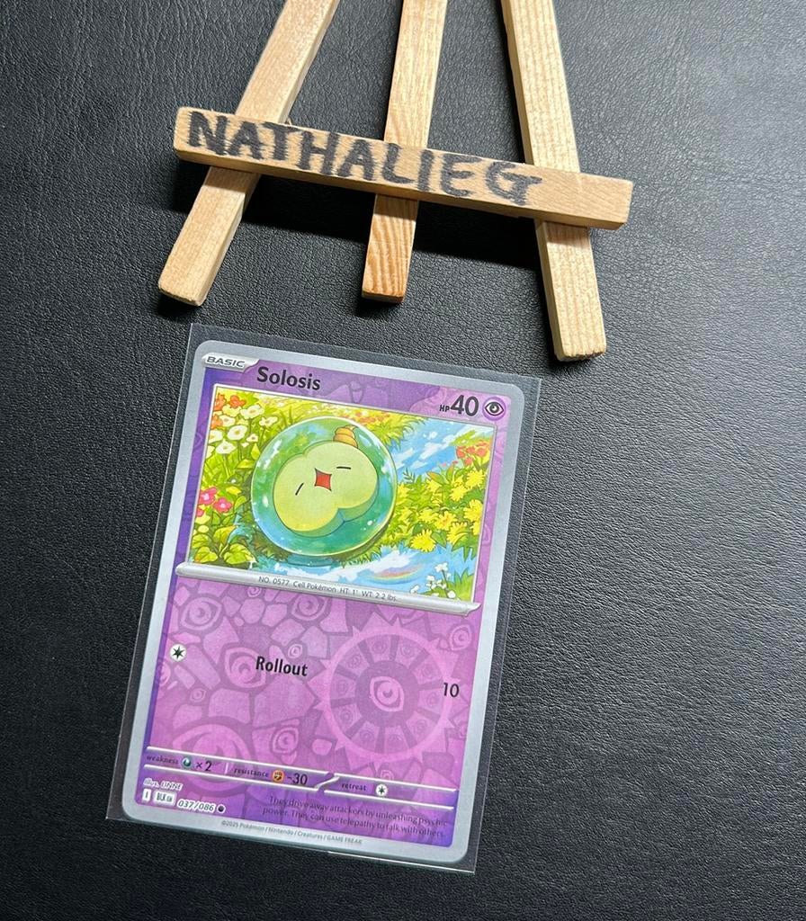 Solosis reverse 037/086 Pokemon Black Bolt, Ophalen of Verzenden, Nieuw, Losse kaart