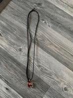 Ketting rood / zwart ZGAN, Ophalen of Verzenden, Zo goed als nieuw, Rood, Overige materialen