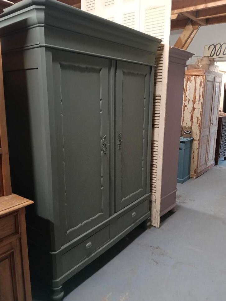 Prachtige groene demontabele kast, Huis en Inrichting, Kasten | Kledingkasten, Gebruikt, Minder dan 100 cm, 25 tot 50 cm, Ophalen of Verzenden