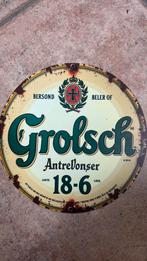 Nieuw bord Grolsch mancave biermerk aluminium, Verzamelen, Ophalen of Verzenden, Nieuw, Reclamebord, Plaat of Schild, Grolsch