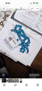 Ringen, Sieraden, Tassen en Uiterlijk, Ringen, Met kristal, Kunststof, Blauw, Ophalen of Verzenden