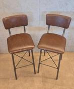 Industriële barkrukken bruin, metaal, meerdere stuks, Ophalen, 5 krukken of meer, Met voetsteun, 60 tot 90 cm