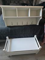 Kapstok met bankje, Wandkapstok, Gebruikt, Ophalen of Verzenden, Minder dan 100 cm