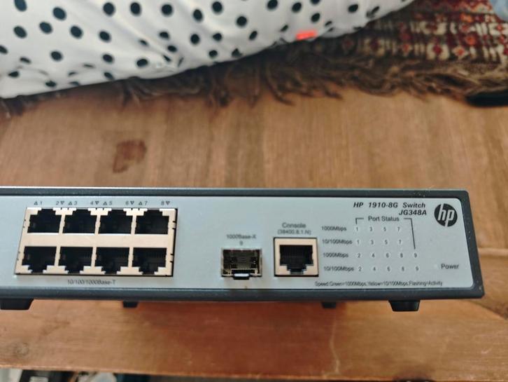 HP 1910-8G Managed Switch JG348A, Computers en Software, Netwerk switches, Ophalen of Verzenden