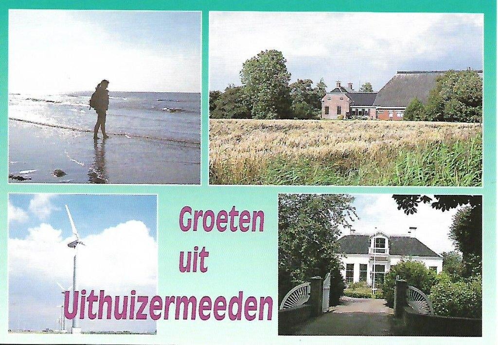 Uithuizermeeden- -4-luik., Verzamelen, Ansichtkaarten | Nederland, Verzenden, 1980 tot heden, Ongelopen, Groningen