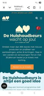 2 x huishoudbeurs kaarten, Twee personen, Februari