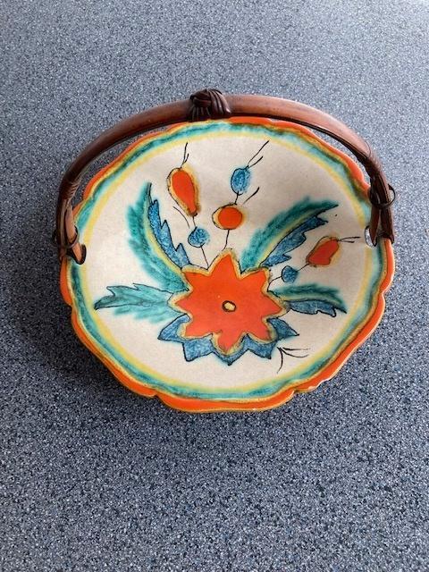 antiek bonbonschaaltje bamboe hengsel Zell am Harmersbach, Antiek en Kunst, Antiek | Porselein, Ophalen of Verzenden