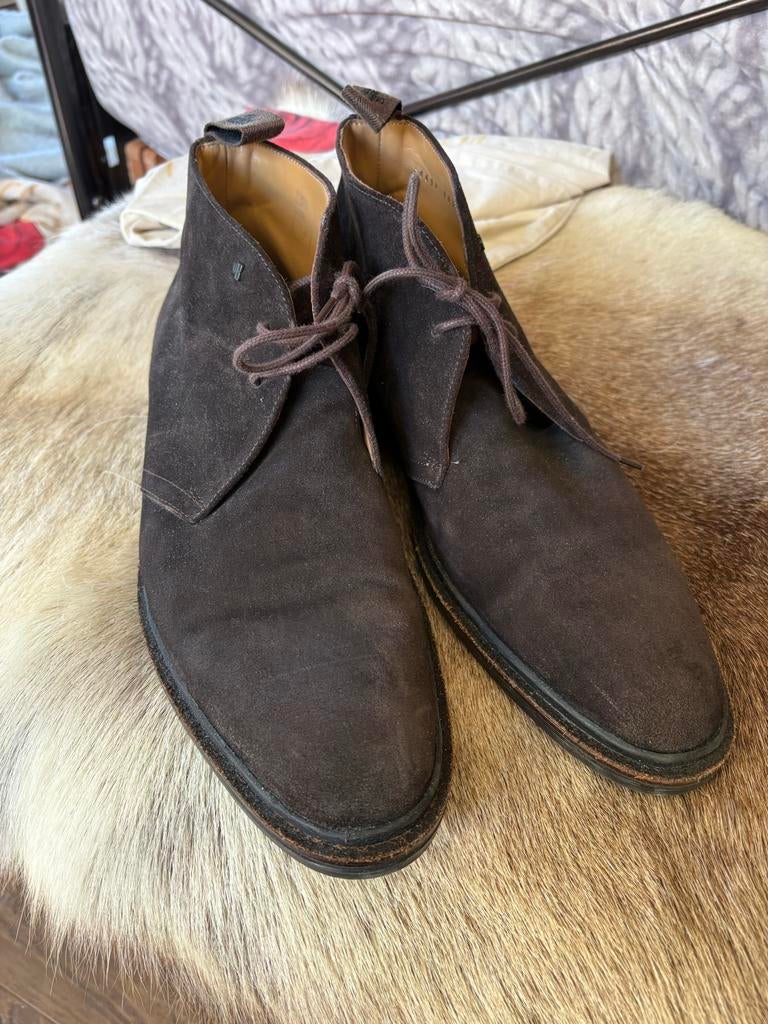 Suede Van Bommel schoenen, maat 43, Ophalen of Verzenden, Zo goed als nieuw, Bruin, Boots