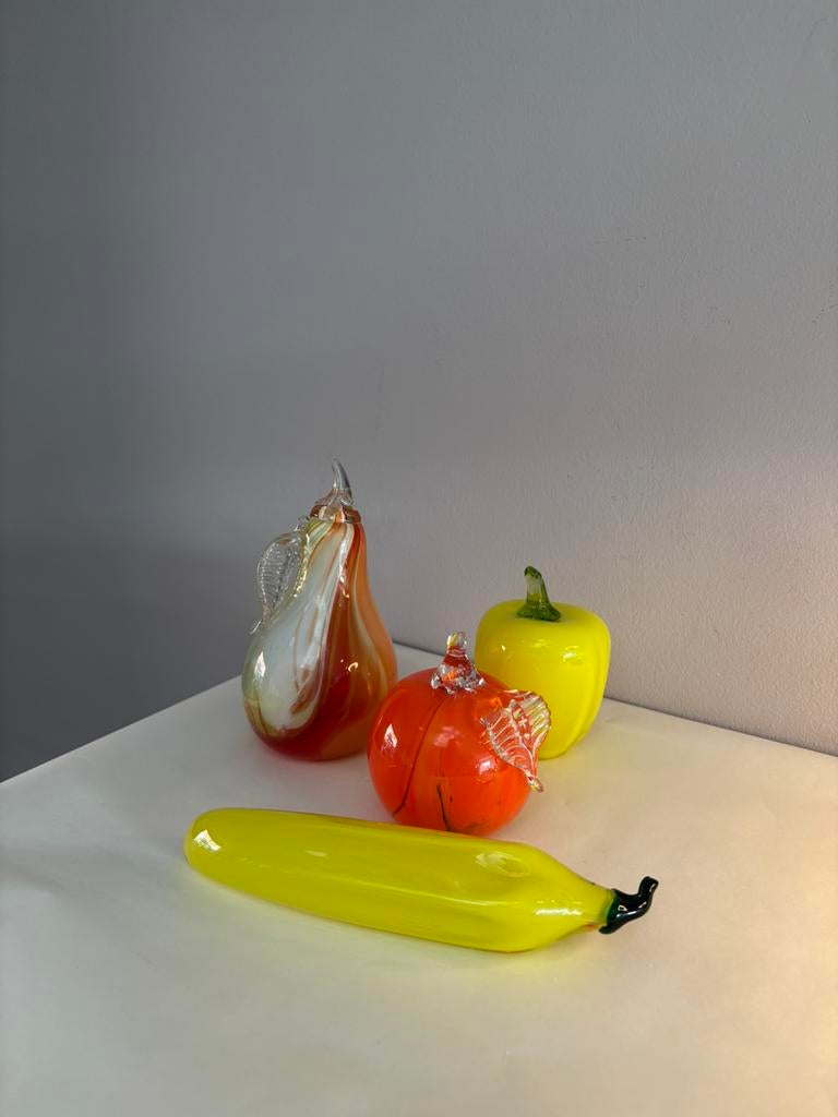 Vintage set Muranoglas fruit, Antiek en Kunst, Verzenden