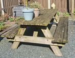GRATIS: Picknicktafel, Ophalen, Gebruikt, Rechthoekig, Hout