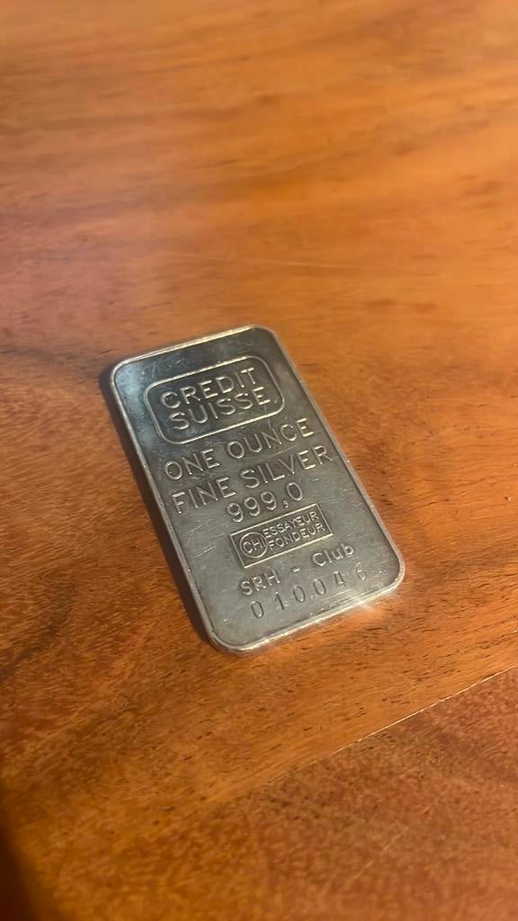 One ounce zilverbaar, Postzegels en Munten, Edelmetalen en Baren, Ophalen of Verzenden, Zilver