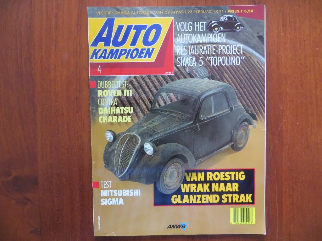 Autokampioen 4 1991 Rover 111, Daihatsu Charade, Simca 5, Ophalen of Verzenden, Nieuw, Mercedes