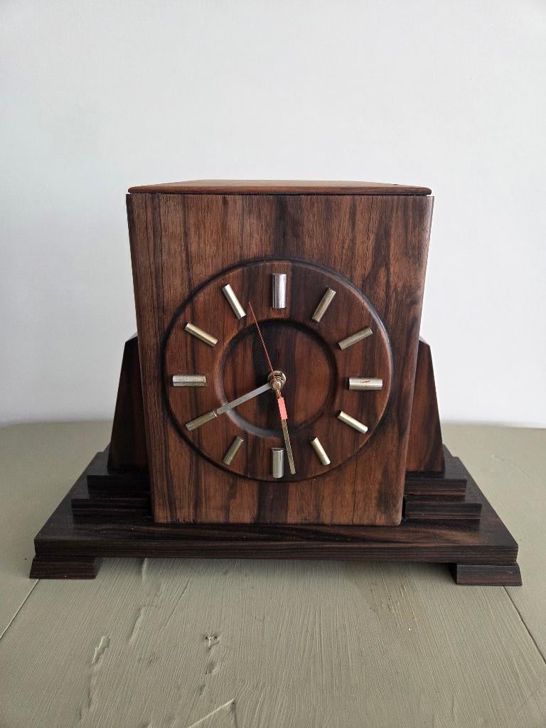 Art deco tafelklok of pendule Kienzle Germany, Antiek en Kunst, Antiek | Klokken, Ophalen of Verzenden